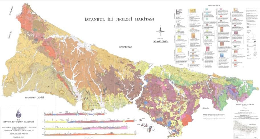 istanbul jeoloji haritası