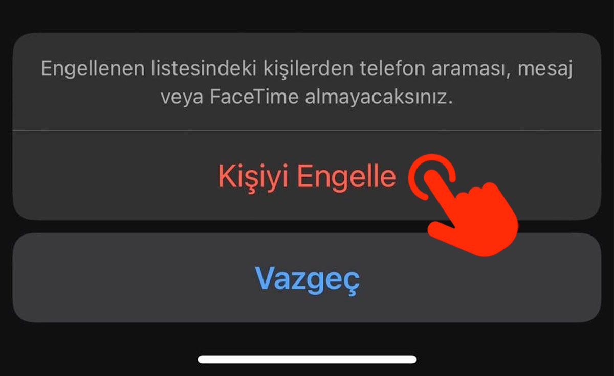 iphone sms engelleme adım 4