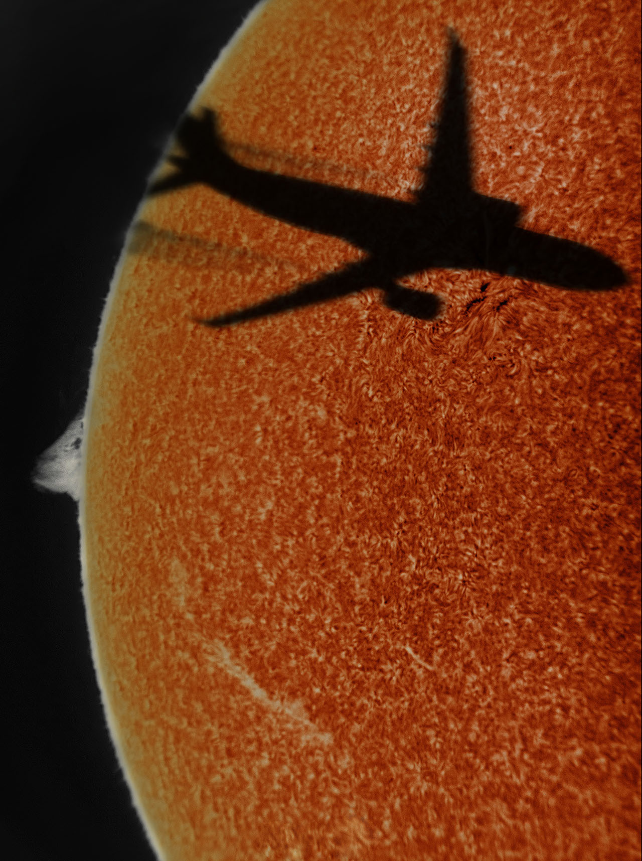 uçak güneşi