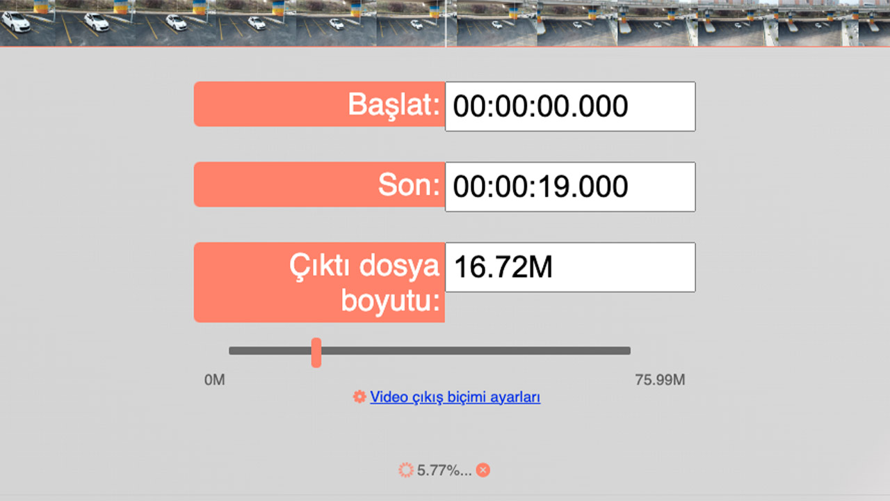 videoyu çevrimiçi sıkıştır