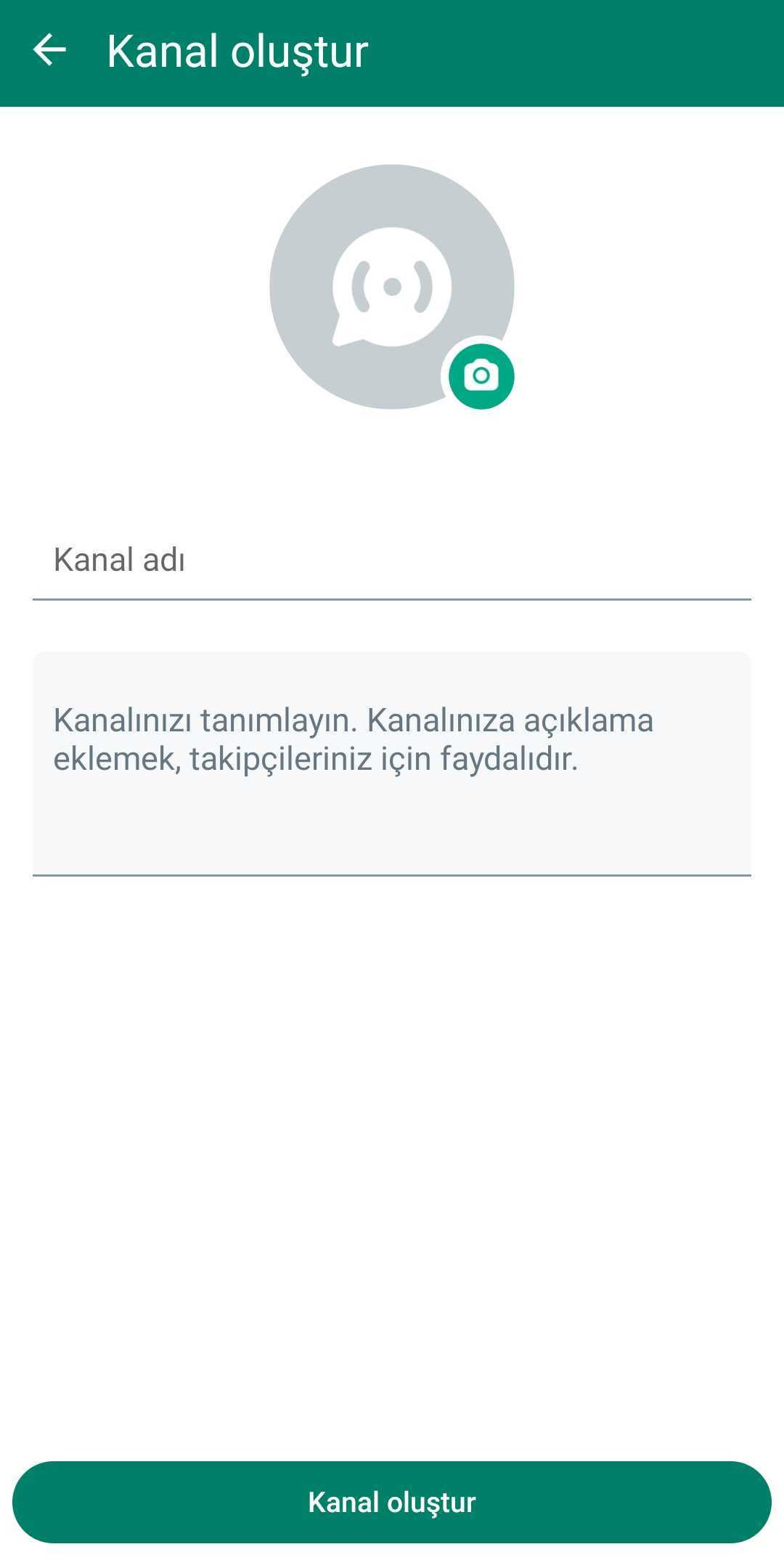 WhatsApp Kanalı Oluşturma