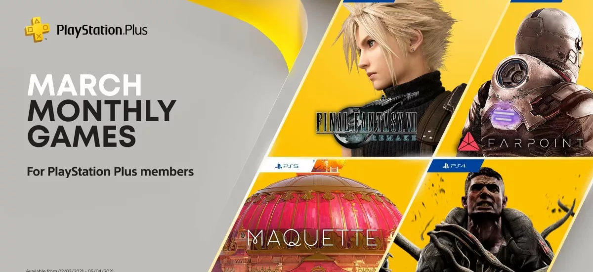 PS Plus Mart 2021 oyunları arasında Final Fantasy 7 Remake yer alıyor